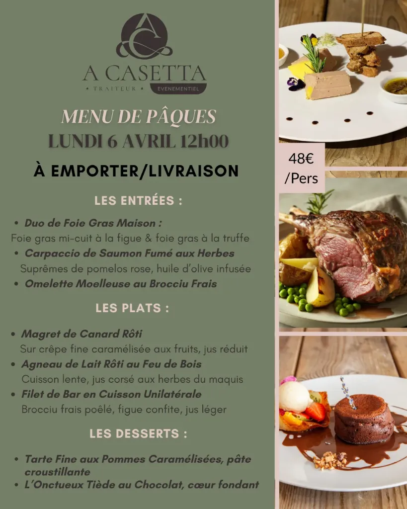 Menu de Pâques
